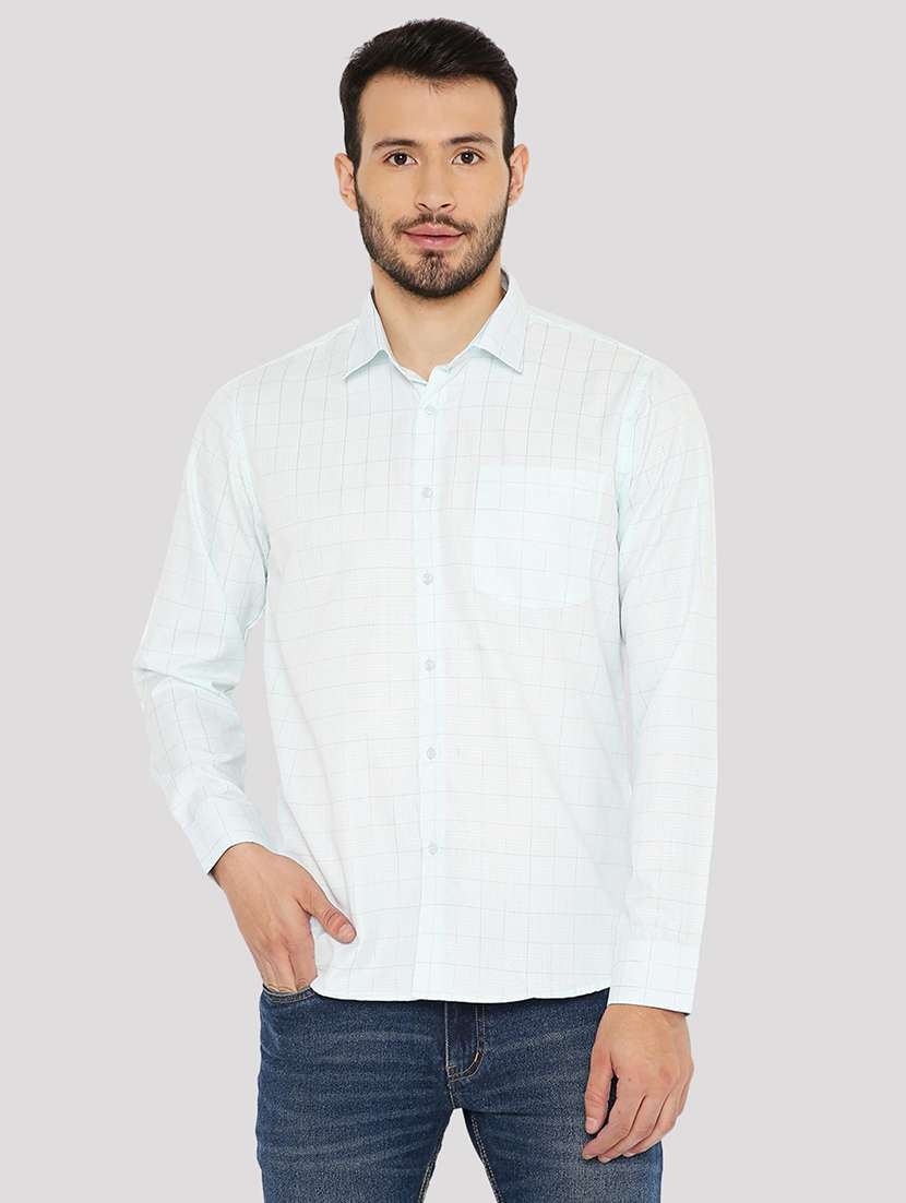 men checkered slim fit formal shirt - 21574985 - Zoom Image - 0