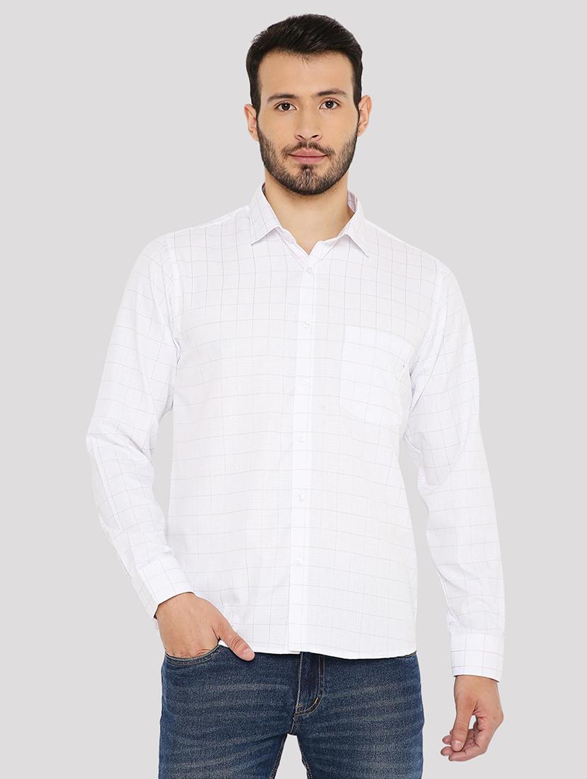 men checkered slim fit formal shirt - 21574988 -  Zoom Image - 0