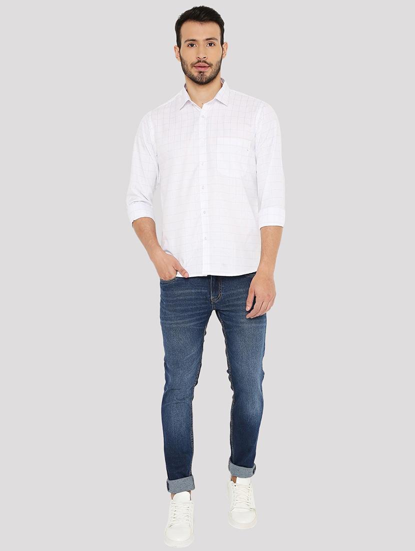 men checkered slim fit formal shirt - 21574988 - Standard Image - 3