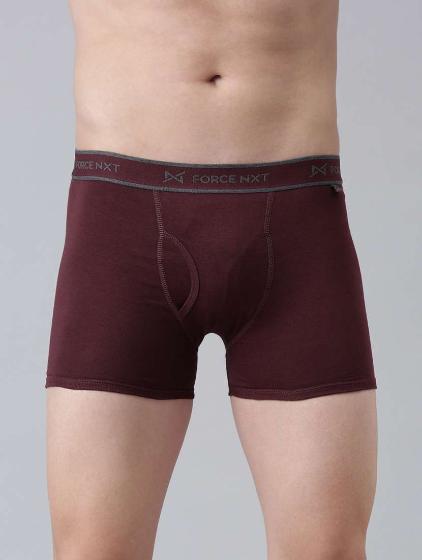 men solid cotton trunks