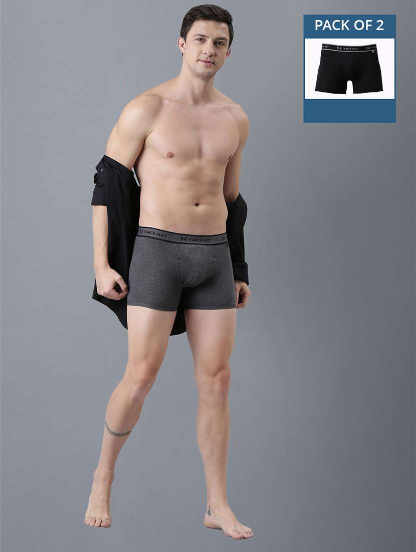 men pack of 2 solid trunks