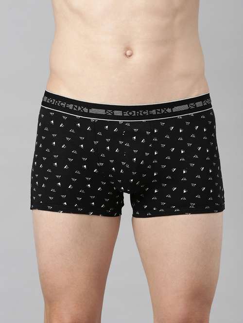 men printed cotton trunks - 21575179 - Standard Image - 0