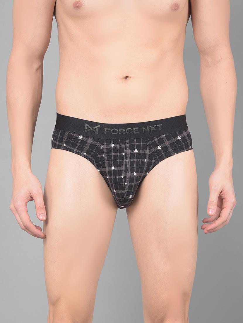 men check printed hipster brief