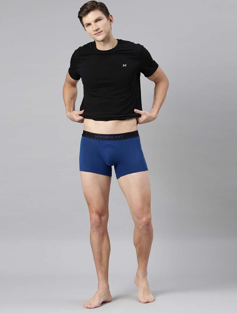 men solid cotton trunks - 21575229 - Standard Image - 3