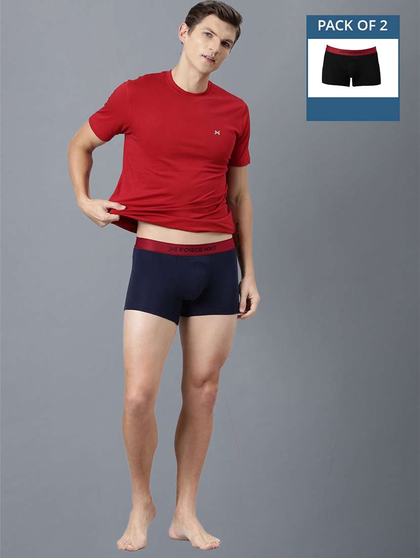 men pack of 2 solid trunks