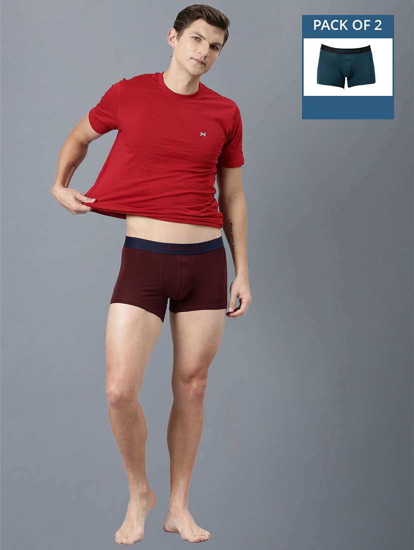 men pack of 2 solid trunks