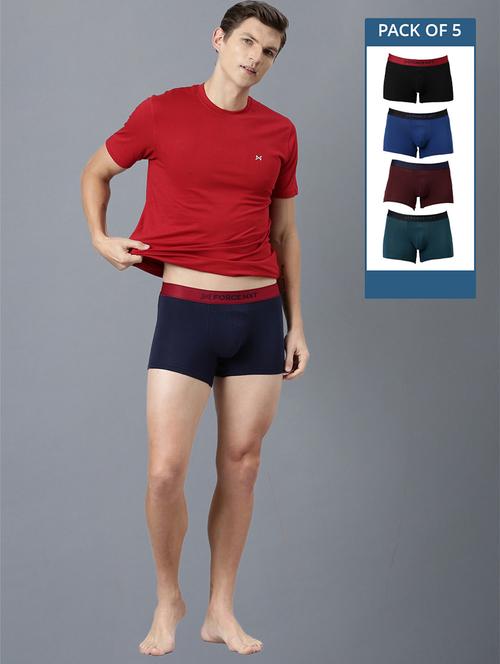 men pack of 5 solid trunks - 21575240 - Standard Image - 0