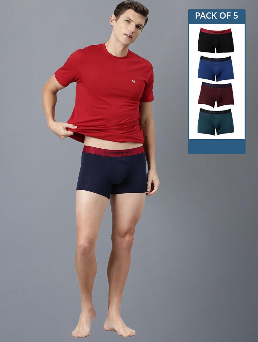 men pack of 5 solid trunks - 21575240 - Zoom Image - 0