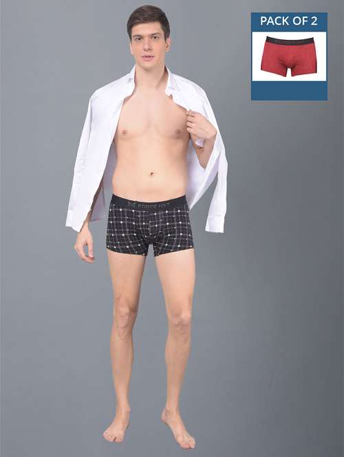 men pack of 2 printed trunks brief - 21575248 - Standard Image - 0