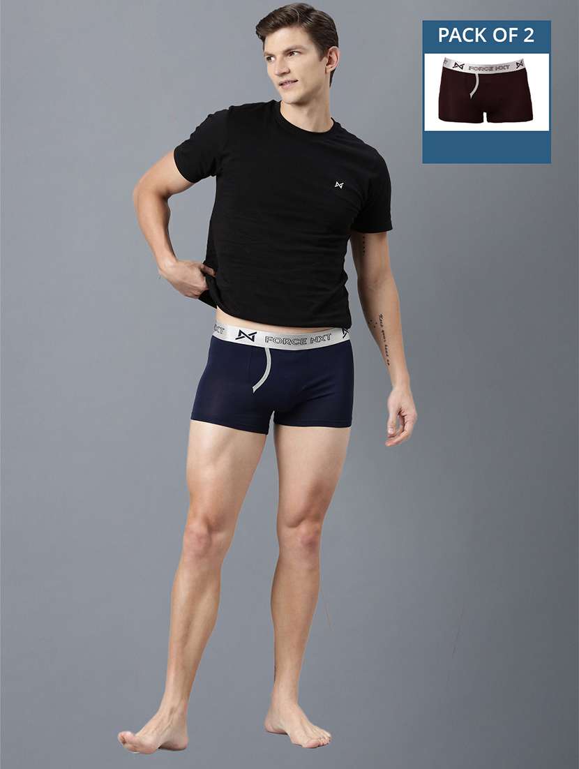 men pack of 2 solid trunks