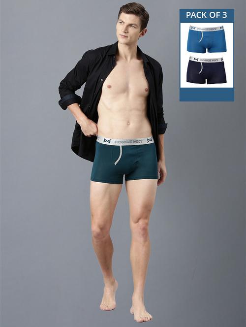 men pack of 3 solid trunks - 21575318 - Standard Image - 0