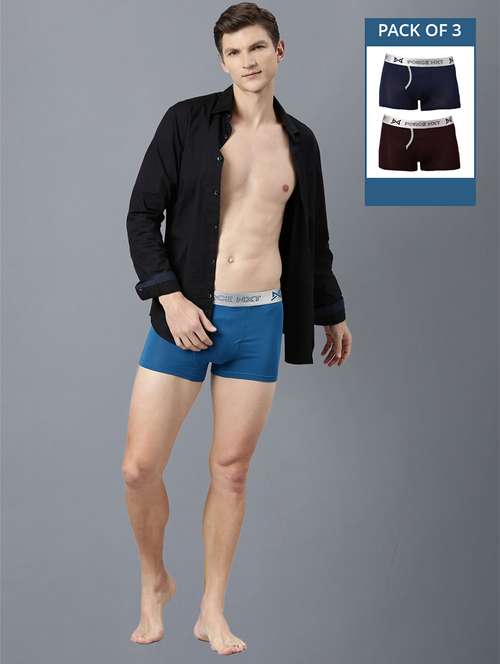 men pack of 3 solid trunks - 21575319 - Standard Image - 0