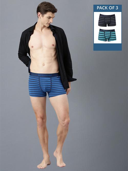 men pack of 3 striped trunks - 21575335 - Standard Image - 0