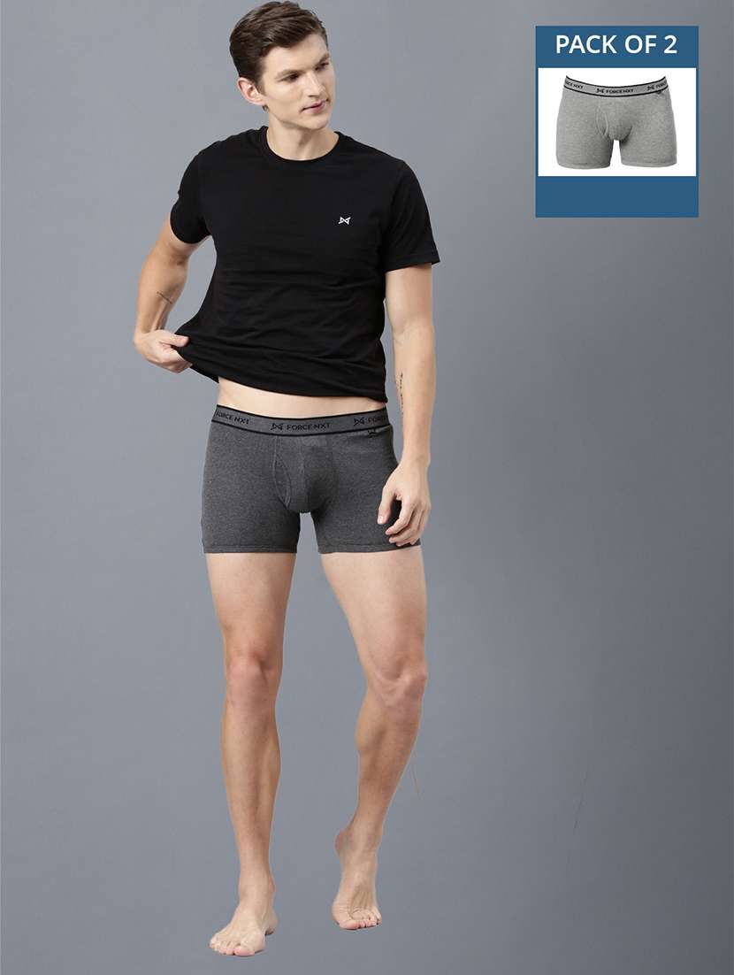 men pack of 2 solid trunks