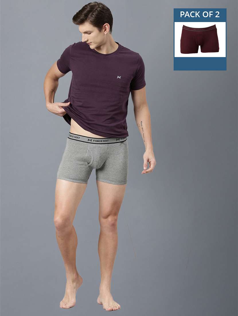 men pack of 2 solid trunks