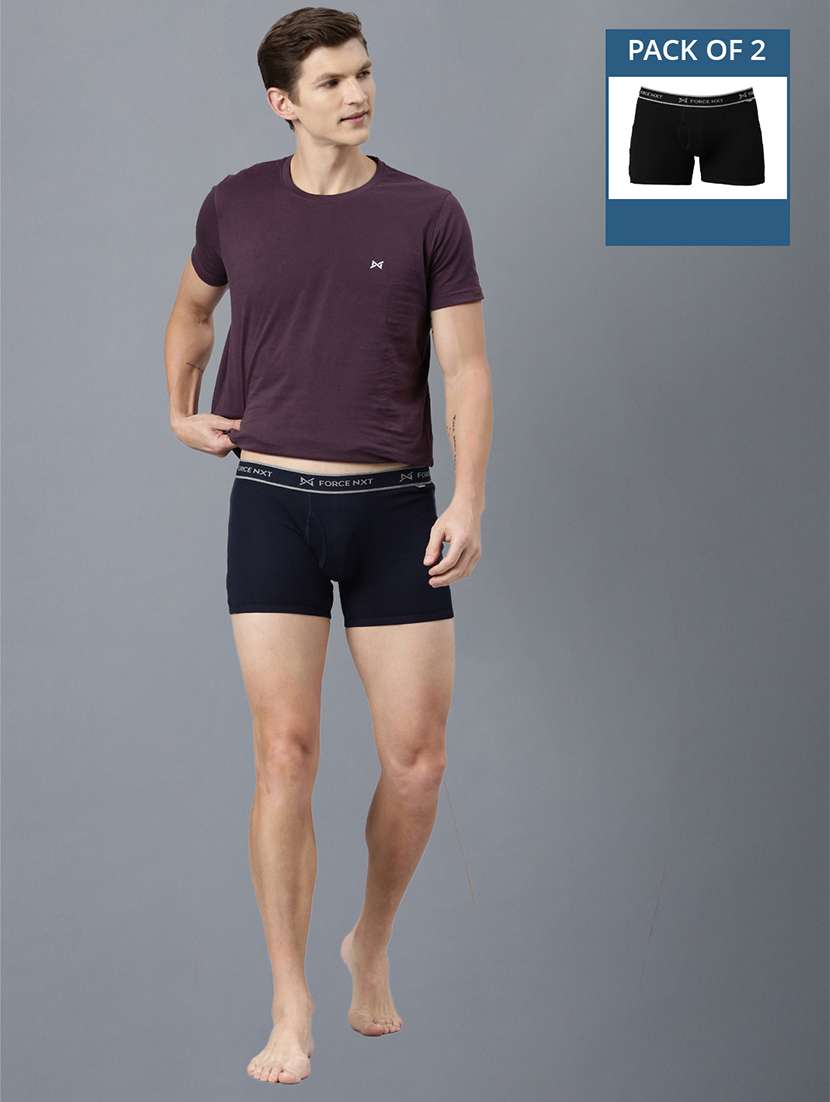 men pack of 2 solid trunks