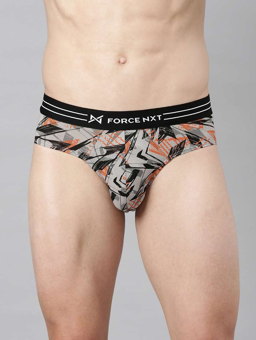men printed hipster brief