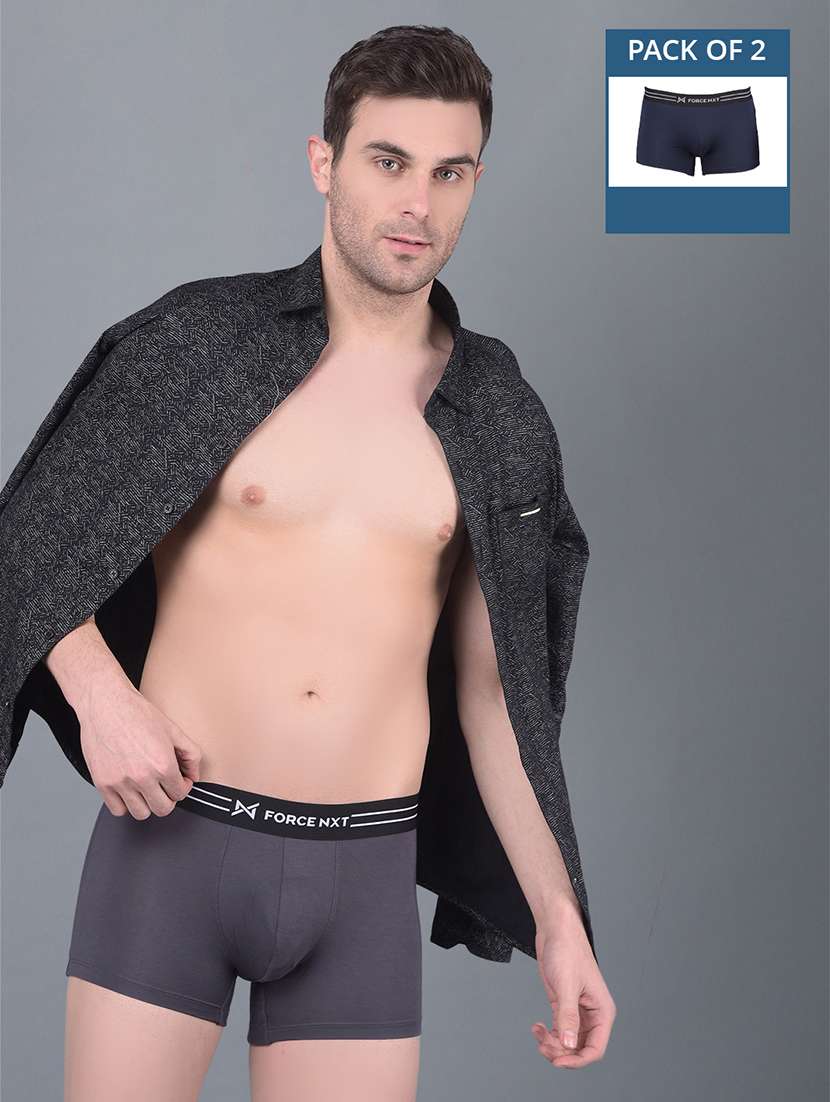 men pack of 2 solid trunks
