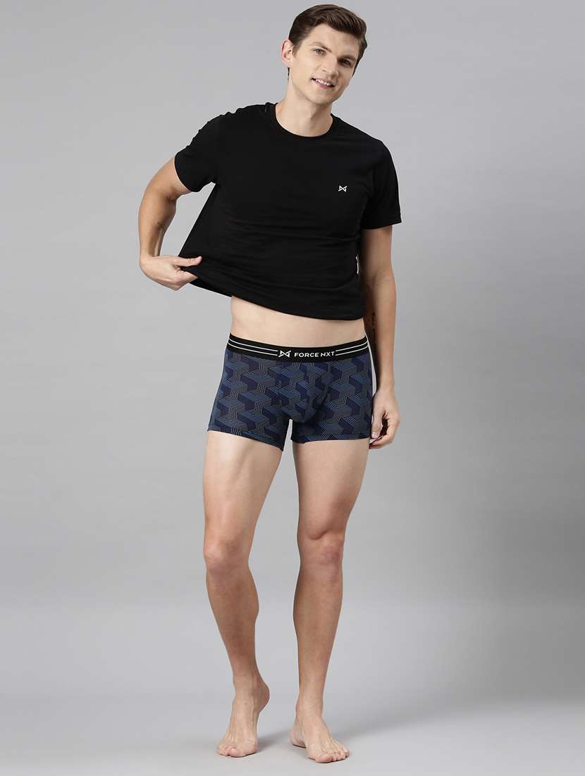 men printed cotton trunks - 21575418 -  Standard Image - 3