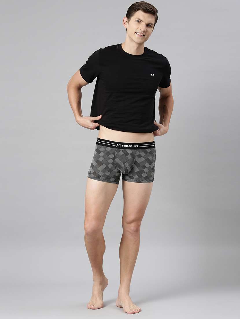 men printed cotton trunks - 21575421 -  Standard Image - 3