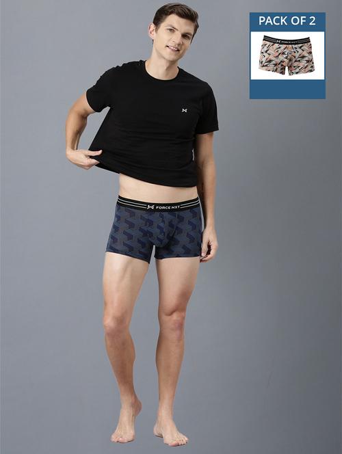 men pack of 2 printed trunks brief - 21575423 -  Standard Image - 0