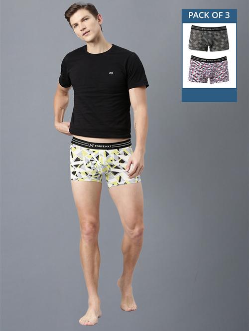 men pack of 3 printed trunks brief - 21575430 - Standard Image - 0