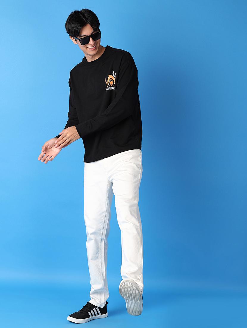 men round neck front & back print t-shirt - 21575511 - Standard Image - 3