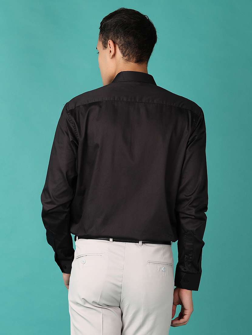 men long sleeves solid formal shirt - 21575514 - Standard Image - 3