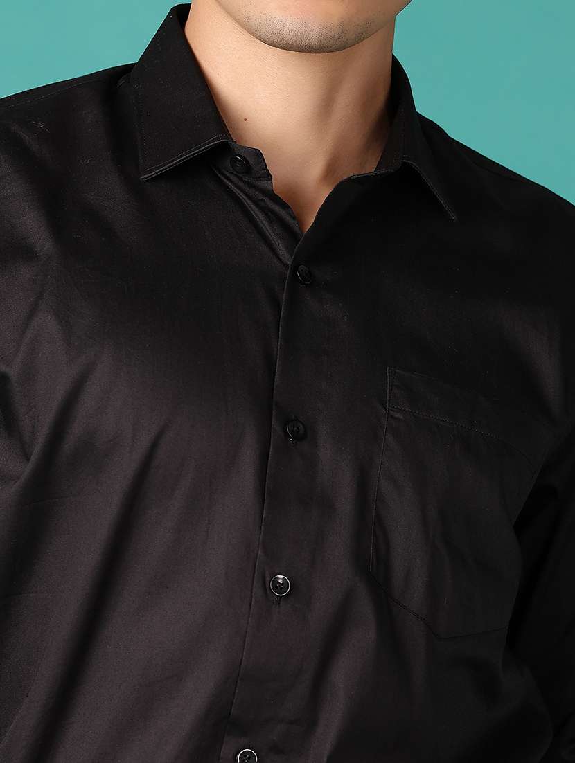 men long sleeves solid formal shirt - 21575514 - Standard Image - 5