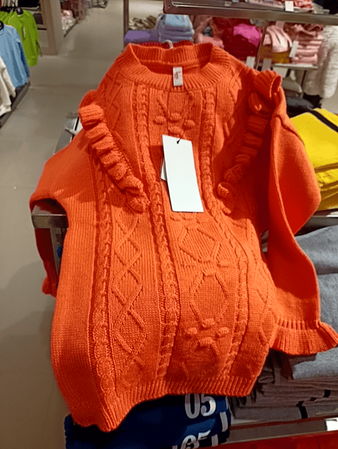 orange polyester sweaters & cardigan - 21575537 - Standard Image - 0