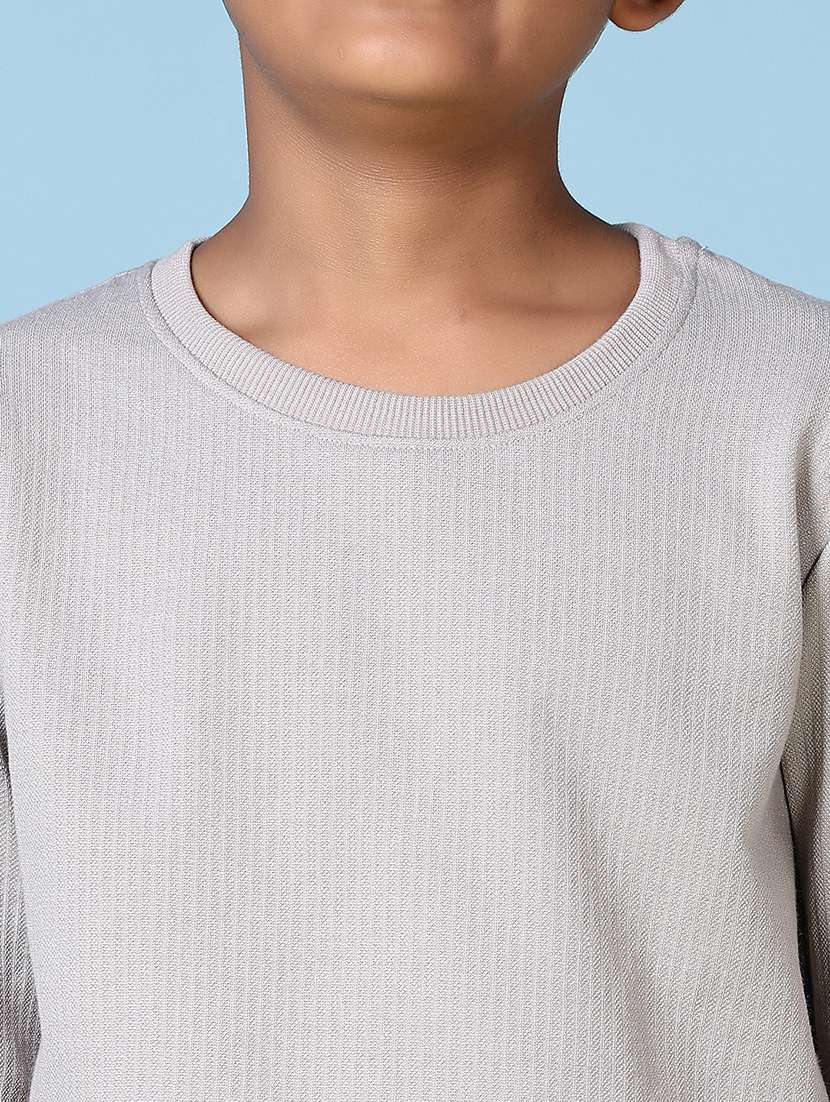 boys solid long sleeves sweater - 21575557 -  Standard Image - 5