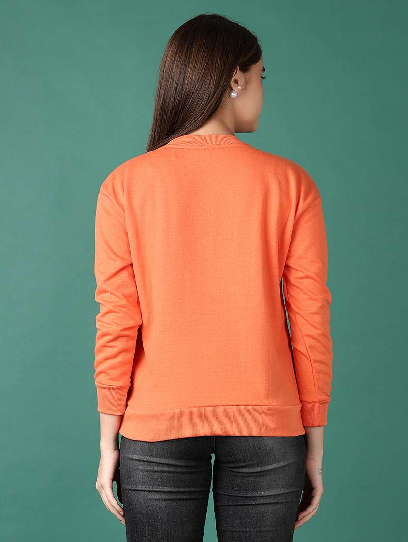 women front print long sleeve sweatshirt - 21575616 -  Standard Image - 3