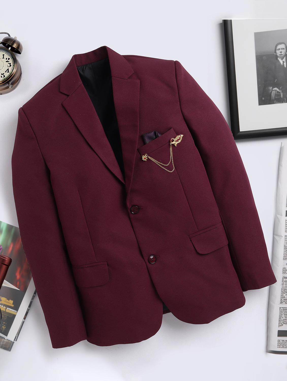 men solid single breasted casual blazer - 21575824 - Zoom Image - 0