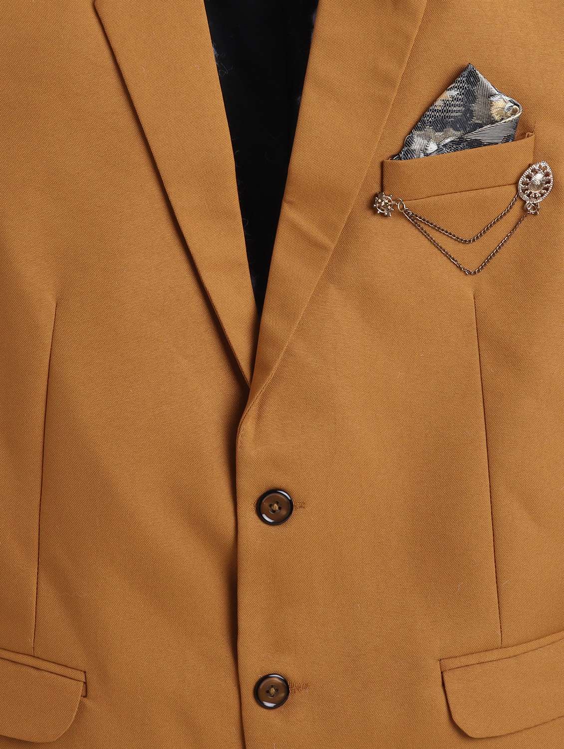 Men Solid Single Breasted Casual Blazer - 21575827 -  Standard Image - 3