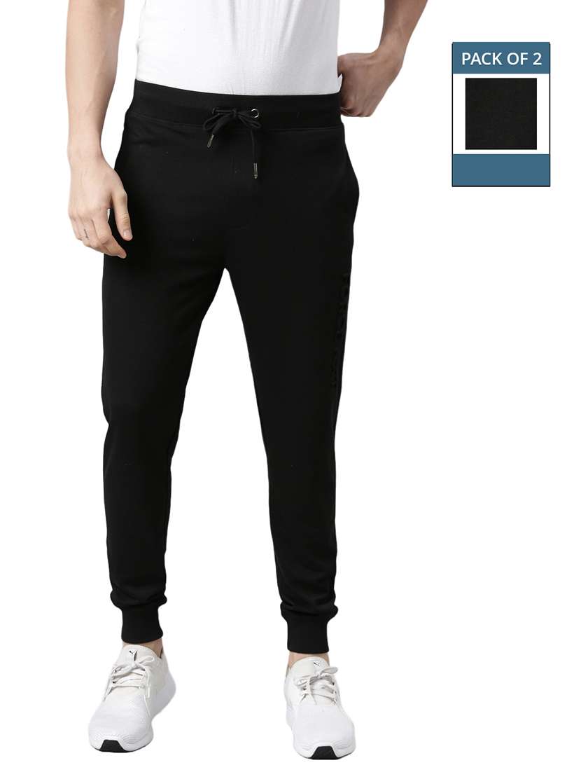 men pack of 2 solid joggers