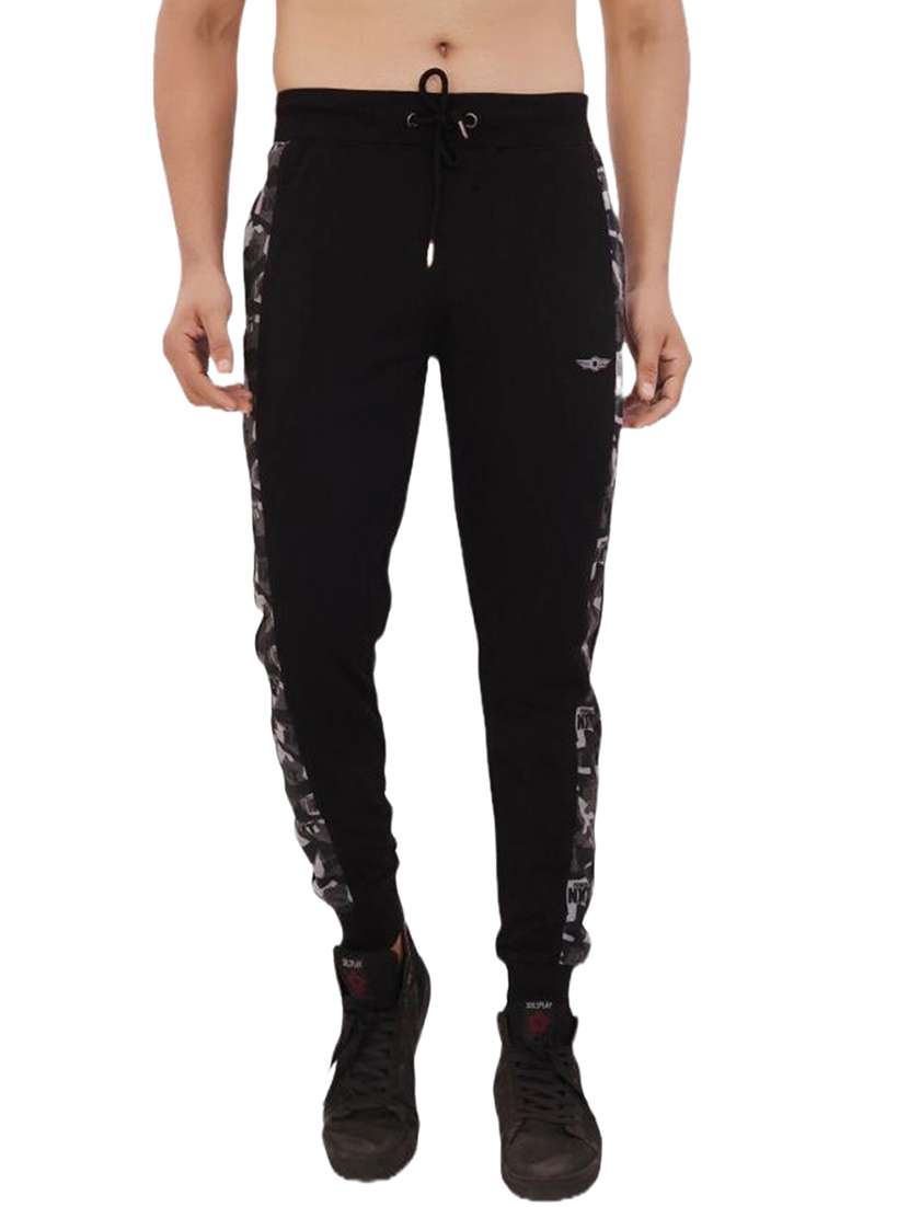men black placement print jogger