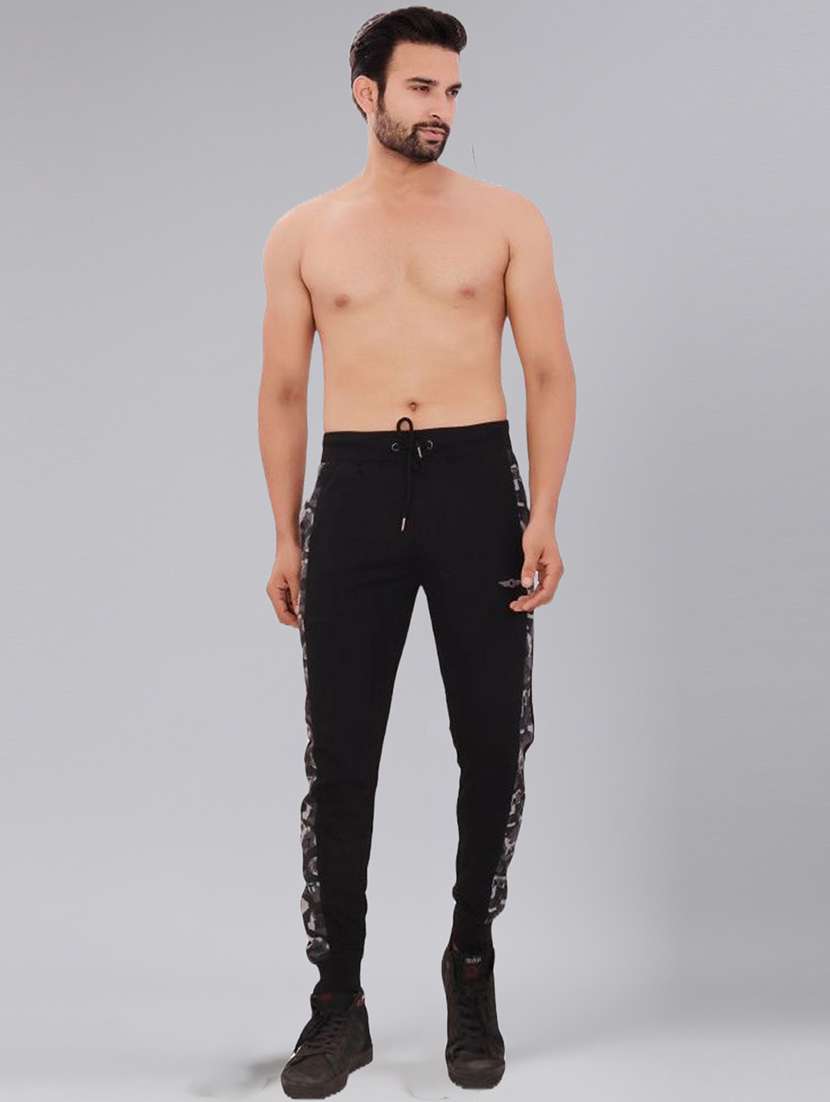 men black placement print jogger - 21575857 -  Standard Image - 3