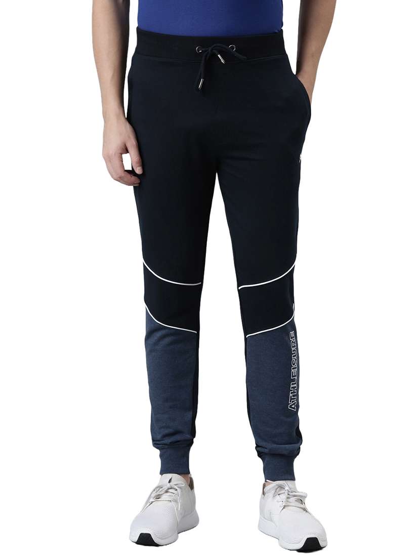 men color block jogger