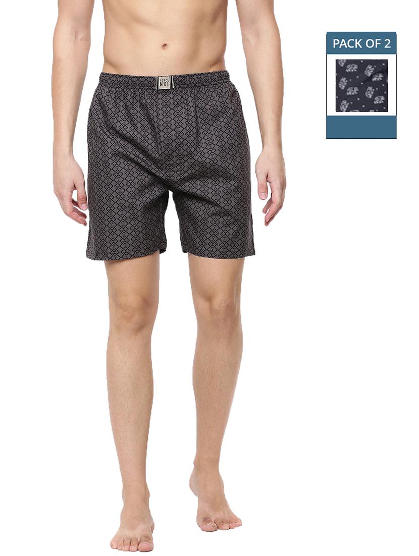 men pack of 2 printed mid rise boxers - 21576080 -  Zoom Image - 0