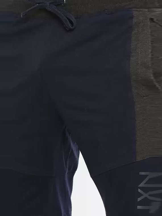 men navy blue mid rise regular fit shorts - 21576096 -  Standard Image - 3