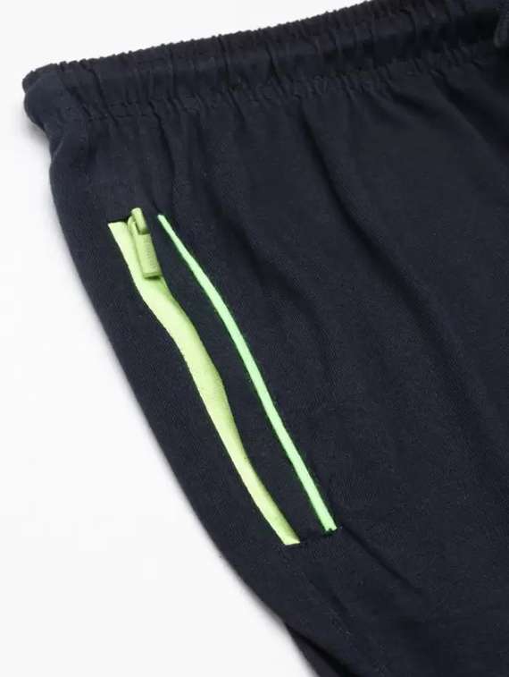 men navy blue mid rise regular fit shorts - 21576098 -  Standard Image - 3