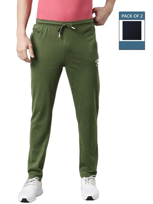 men pack of 2 mid rise full length track pant - 21576144 -  Standard Image - 0