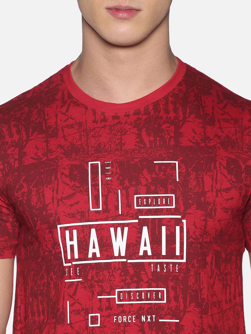 men round neck typographic short sleeves t-shirt - 21576178 -  Standard Image - 3