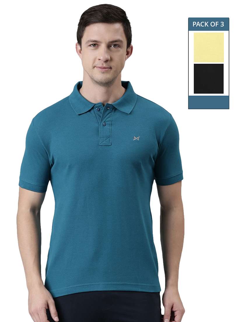men solid pack of 3 short sleeve t-shirt