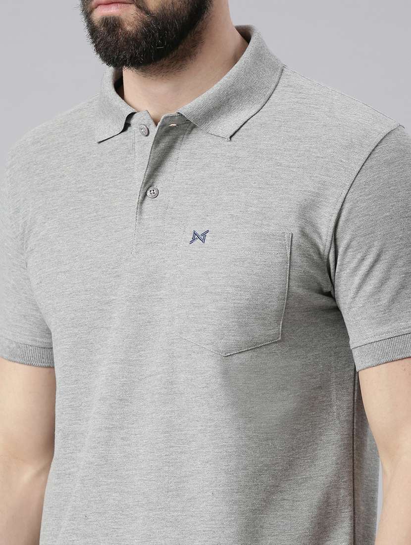 men solid pack of 2 short sleeve t-shirt - 21576308 -  Standard Image - 3