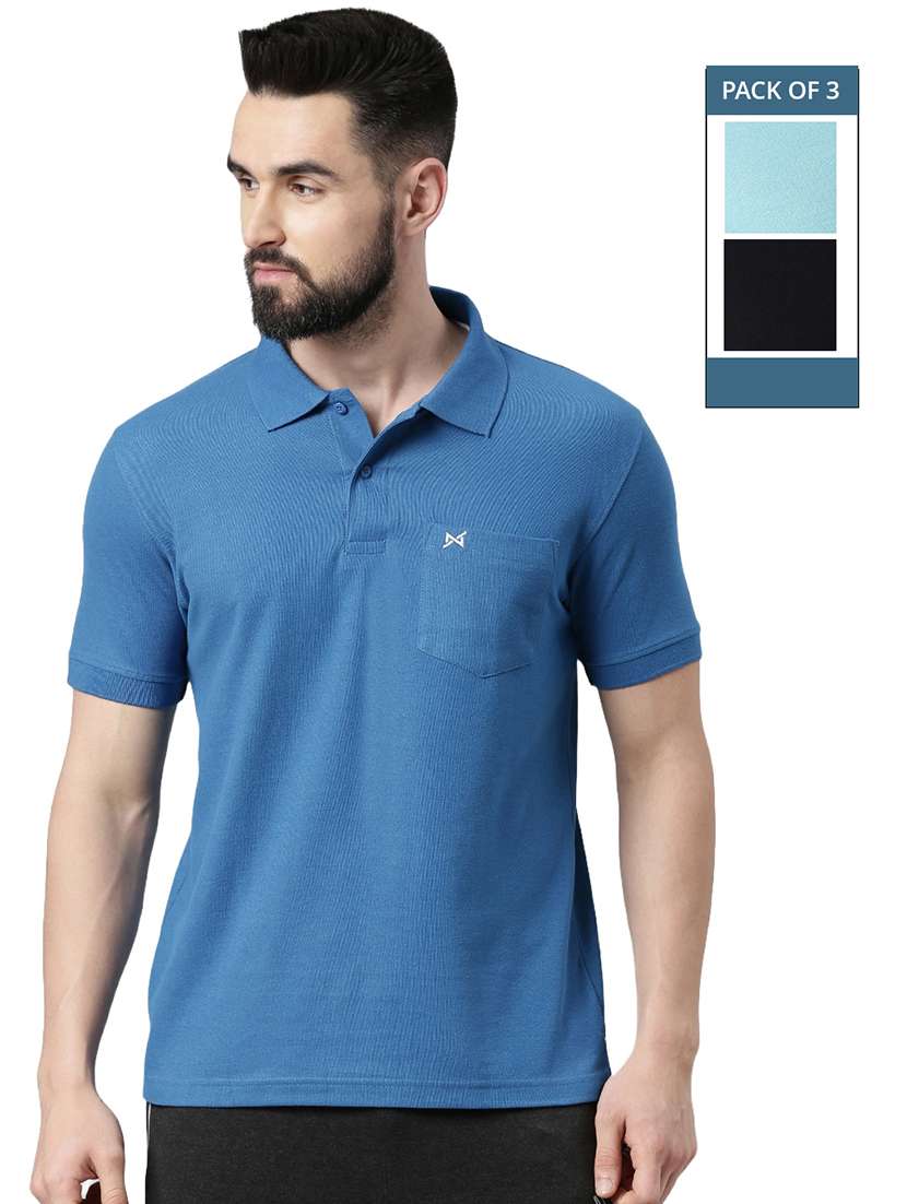 men solid pack of 2 short sleeve t-shirt