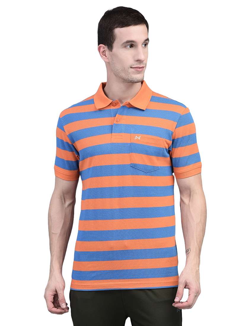 men stripe short sleeve t-shirt - 21576334 - Zoom Image - 0
