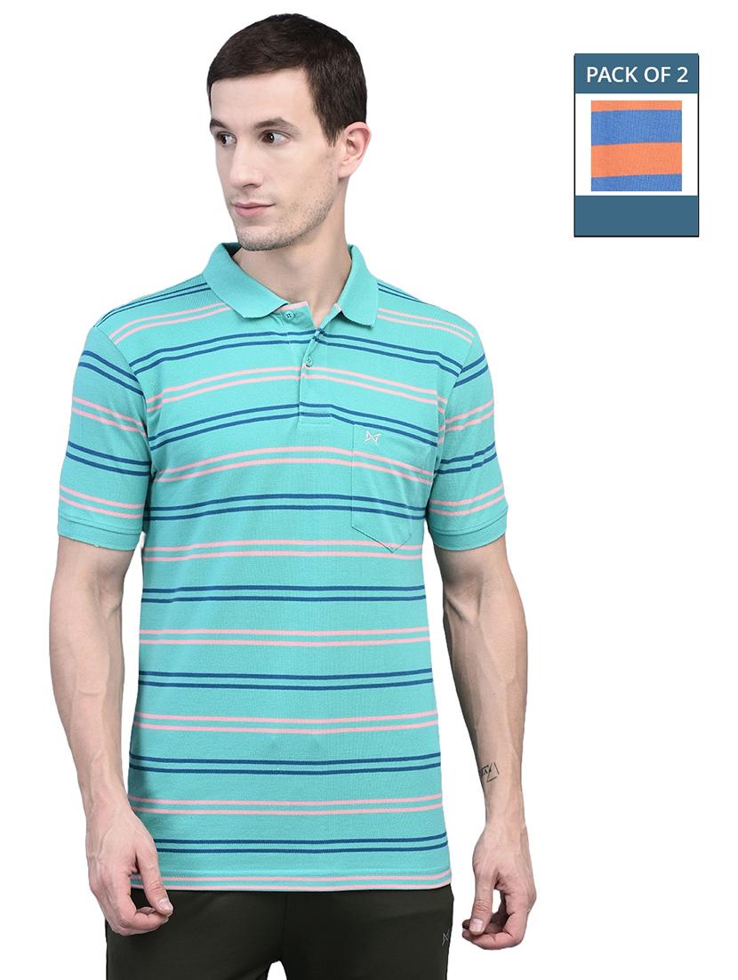 men stripe pack of 2 short sleeve t-shirts - 21576339 - Zoom Image - 0