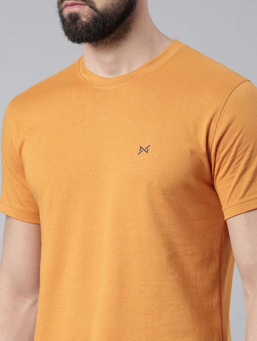 men solid short sleeve t-shirt - 21576355 -  Standard Image - 3