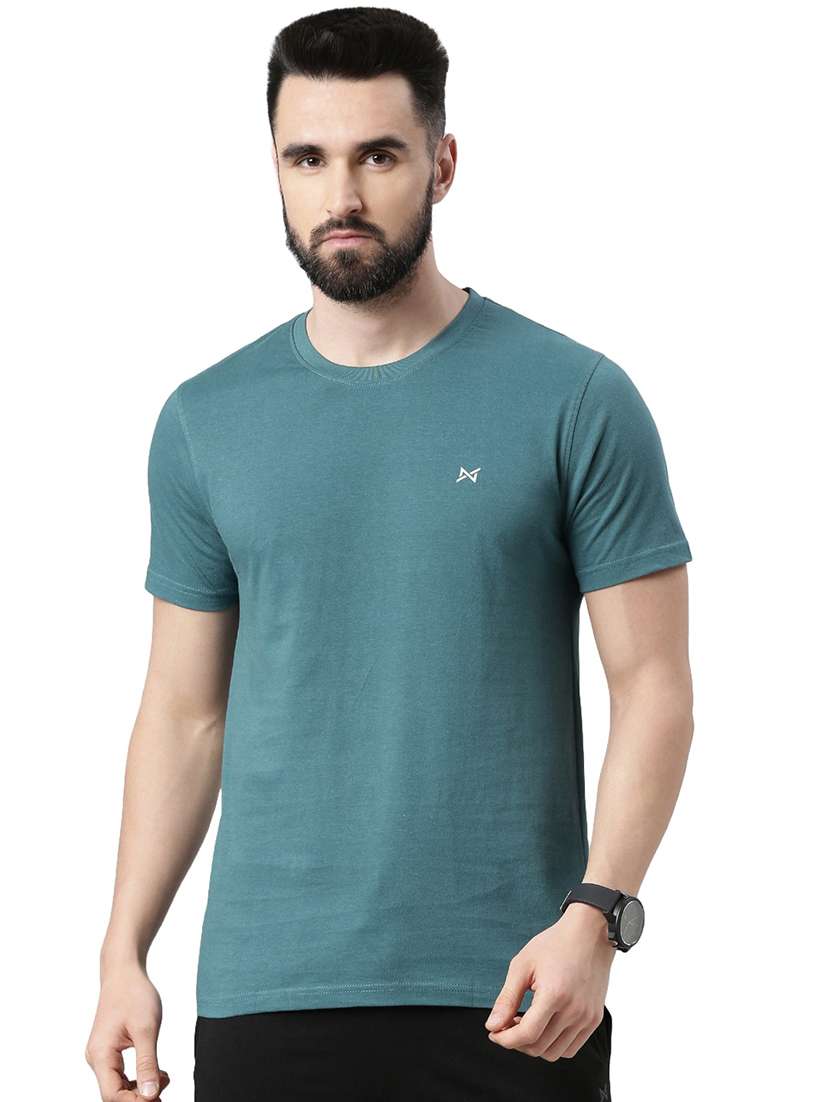 men solid short sleeve t-shirt - 21576357 - Zoom Image - 0